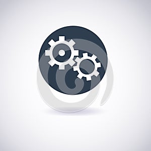 Gear (Cogwheel) icon. App button.