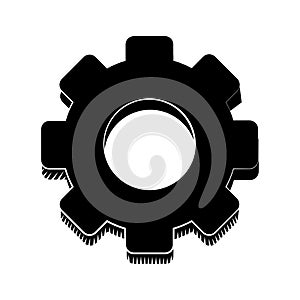 Gear engineer work cooperation pictogram