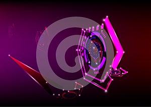 Gear engineering technology telecoms glowing futuristic abstract background vector illustration