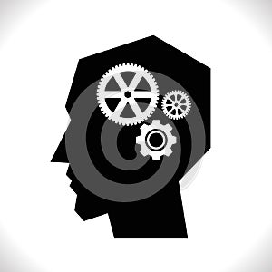 Gear in Head Pictograph