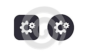 Gear icon button vector illustration scalable vector design