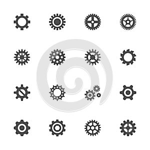 Gear icon set