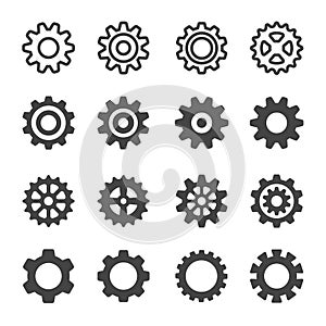 gear icon set photo