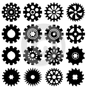 Gear icons, vector