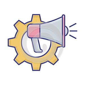Gear Isolated Vector icon that can be easily modified or edited