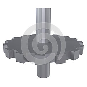 Gear isolated on white background