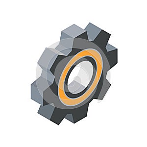 Gear isometric icon