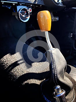 Gear lever in classic car