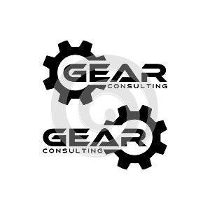 GEAR logo design template vector