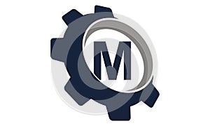 Gear Logo Letter M