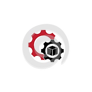 Gear logo template vector