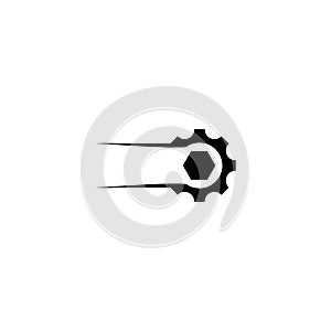 Gear logo template vector