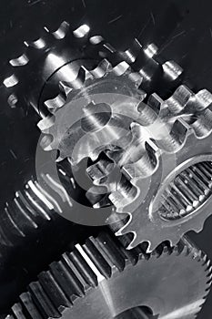 Gear machinery in titanium photo