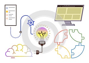 Conceptual Elements of Innovation, Problem Solving, and Collaboration in a Digital Workspace