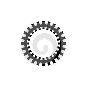 Gear Mechanism, Rackwheel Flat Vector Icon photo