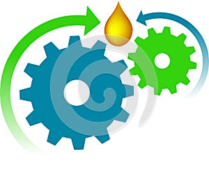 Gear oil logo
