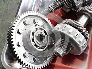 The Gear parts from car transmission