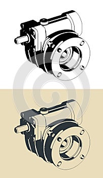 Gear reducer motor