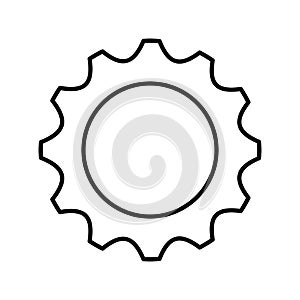 Gear setting isolated icon