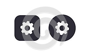 Gear settings icon button vector illustration scalable vector design