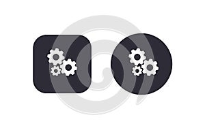 Gear settings icon button vector illustration scalable vector design