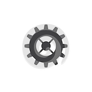 Gear settings vector icon