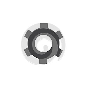 Gear settings vector icon