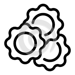 Gear toys icon outline vector. Family child care