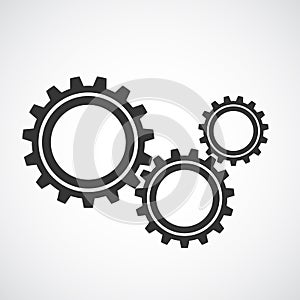 Gear  vector Icon flat design