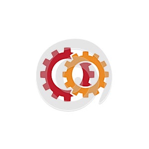 Gear vector icon illustration design