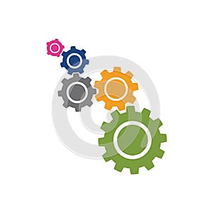 Gear vector icon illustration design