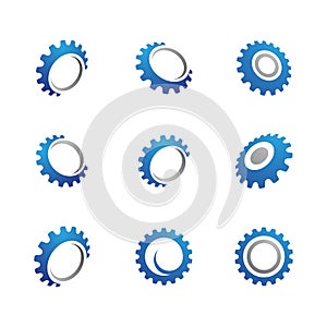 Gear vector icon illustration design