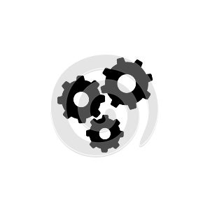 Gear vector icon illustration