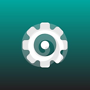 Gear vector icon illustration graphic design.