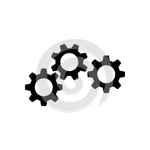 Gear vector icon. Web design icon. Gears and cogs symbol. Cog wheels icon. Cogs circle illustration. Gear wheel logo