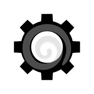 Gear vector icon photo