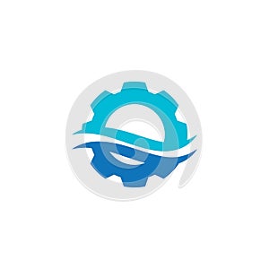 gear and wave logo