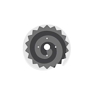 Gear wheel vector icon
