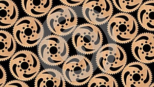 Gear wheels animated background