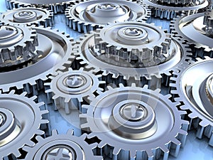 Gear wheels background