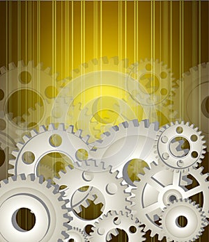 Gear wheels background