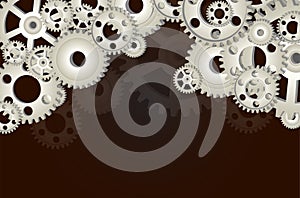 Gear wheels background