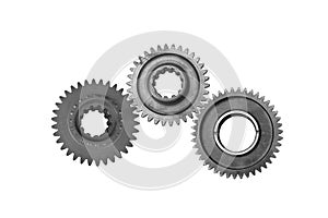 The gear wheels with cogs