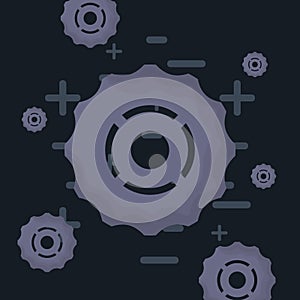 gear wheels design vector ilustration