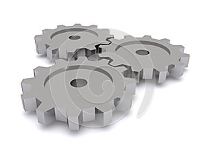 Gear wheels with meshing cogs