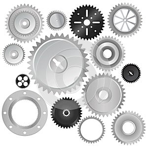Gear wheels vector