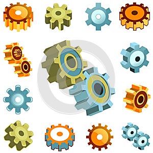 Gear wheels vector