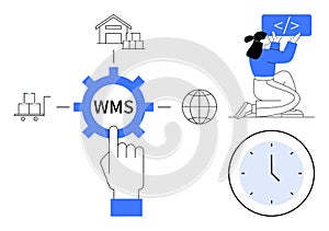 Warehouse Management System Automation with Coding and Logistics Integration Elements