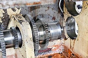Gearbox for gears of cnc metal cutting machine