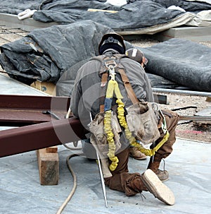 Geared-up ironworker photo